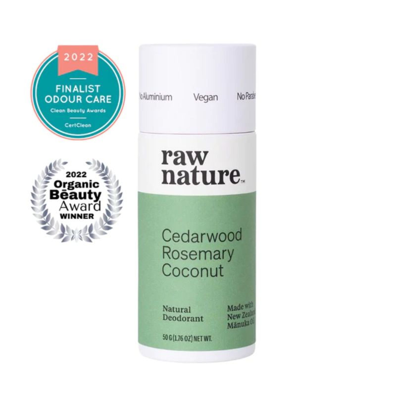Raw Nature - Natural Deodorant - Cedarwood Rosemary