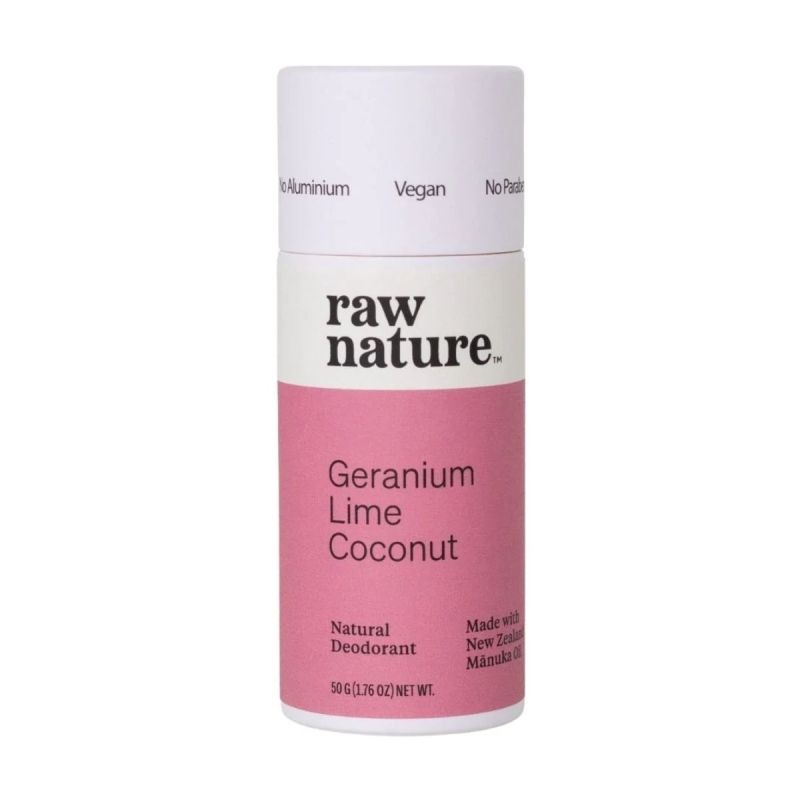 Raw Nature - Natural Deodorant - Geranium Lime