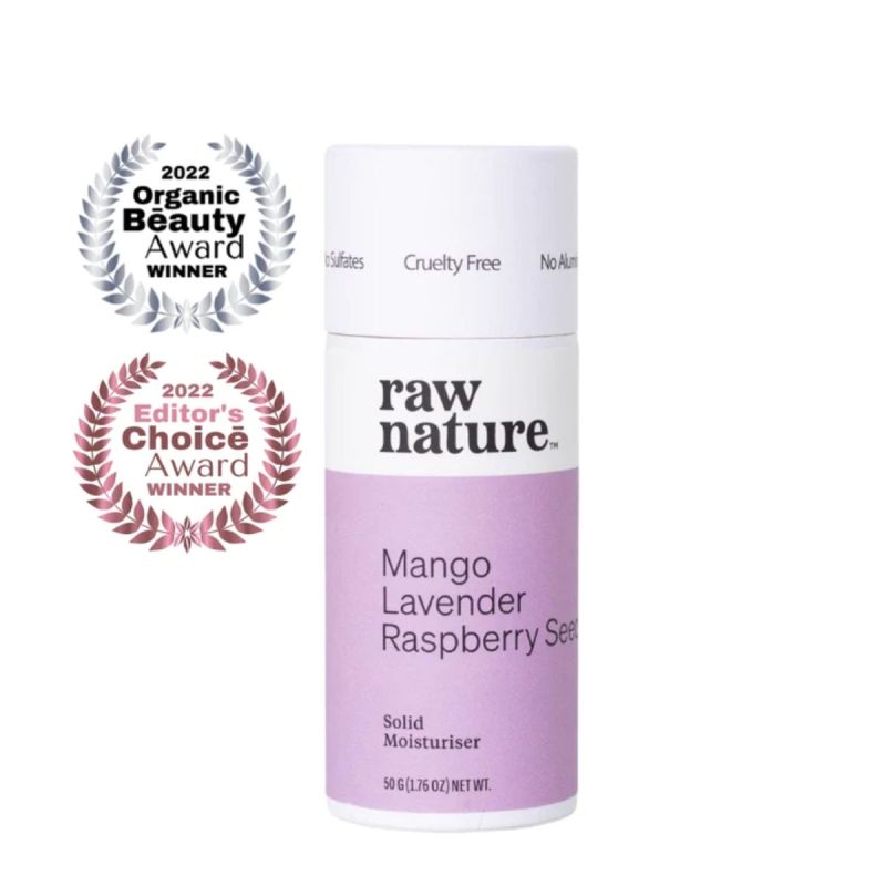 Raw Nature – Solid Moisturiser - Mango Lavender Raspberry Seed
